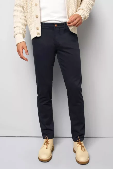 Meijer Meijer | Chino | Jersey look | Blauw | 6502 - Move