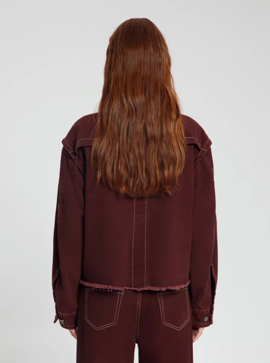 Nous Sommes | Jas kort | Bordo | Ancy denim jacket 8 Nous Sommes Nous Sommes | Jas kort | Bordo | Ancy denim jacket