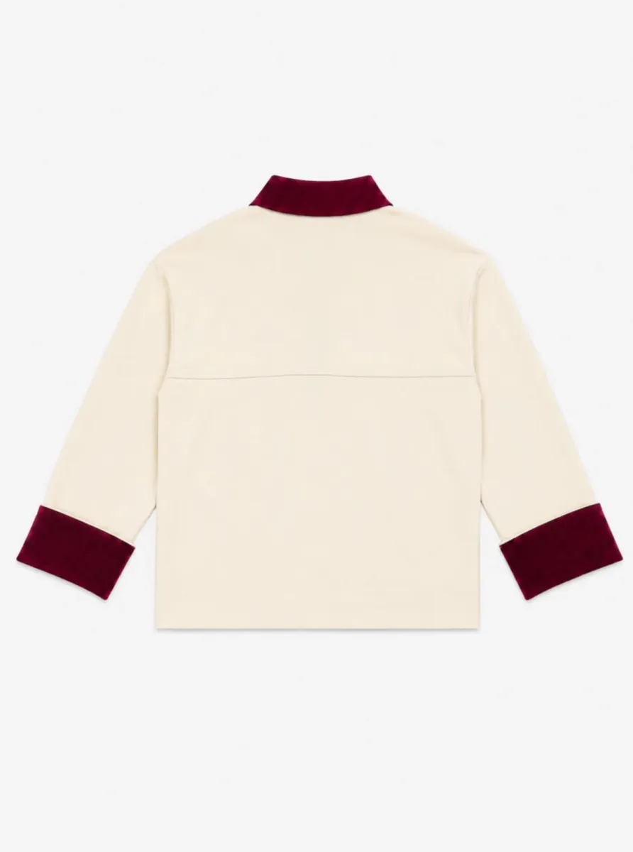 Nous Sommes | Sweater | Wit | Lucilla polo sweat 3 Nous Sommes Nous Sommes | Sweater | Wit | Lucilla polo sweat