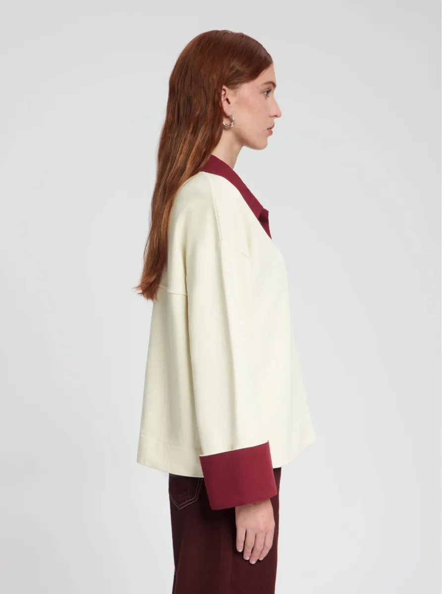 Nous Sommes | Sweater | Wit | Lucilla polo sweat 4 Nous Sommes Nous Sommes | Sweater | Wit | Lucilla polo sweat