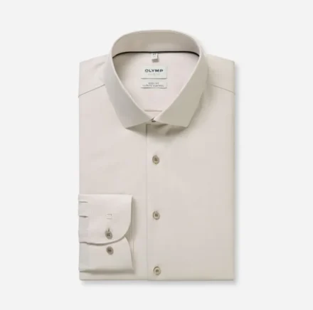 Olymp Olymp | Overhemd lange mouw | Beige | Body Fit