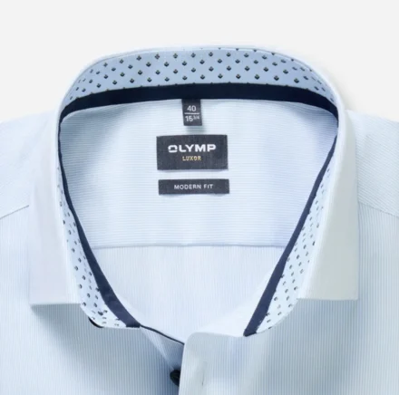 Olymp Olymp | Overhemd lange mouw | Blauw | Modern Fit 1228/14/11