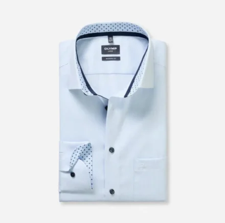 Olymp Olymp | Overhemd lange mouw | Blauw | Modern Fit 1228/14/11