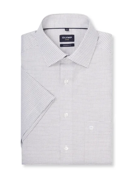 Olymp Olymp | Overhemd korte mouw | Wit | Modern Fit 1262/12/27