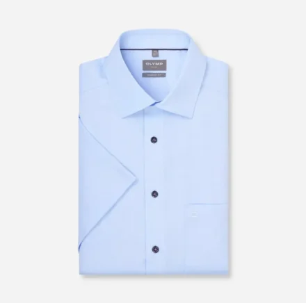 Olymp Olymp | Overhemd korte mouw | Blauw | Modern Fit