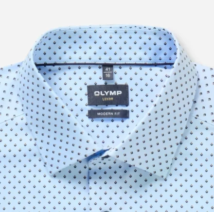 Olymp Olymp | Overhemd lange mouw | Blauw | Modern Fit