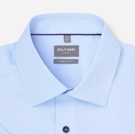 Olymp Olymp | Overhemd korte mouw | Blauw | Modern Fit