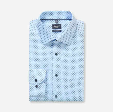 Olymp Olymp | Overhemd lange mouw | Blauw | Modern Fit