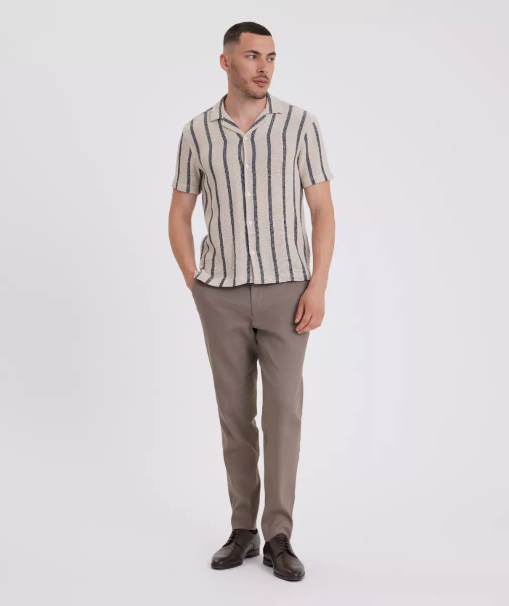 Broek | Theo | Bruin 2 Plain Broek | Theo | Bruin
