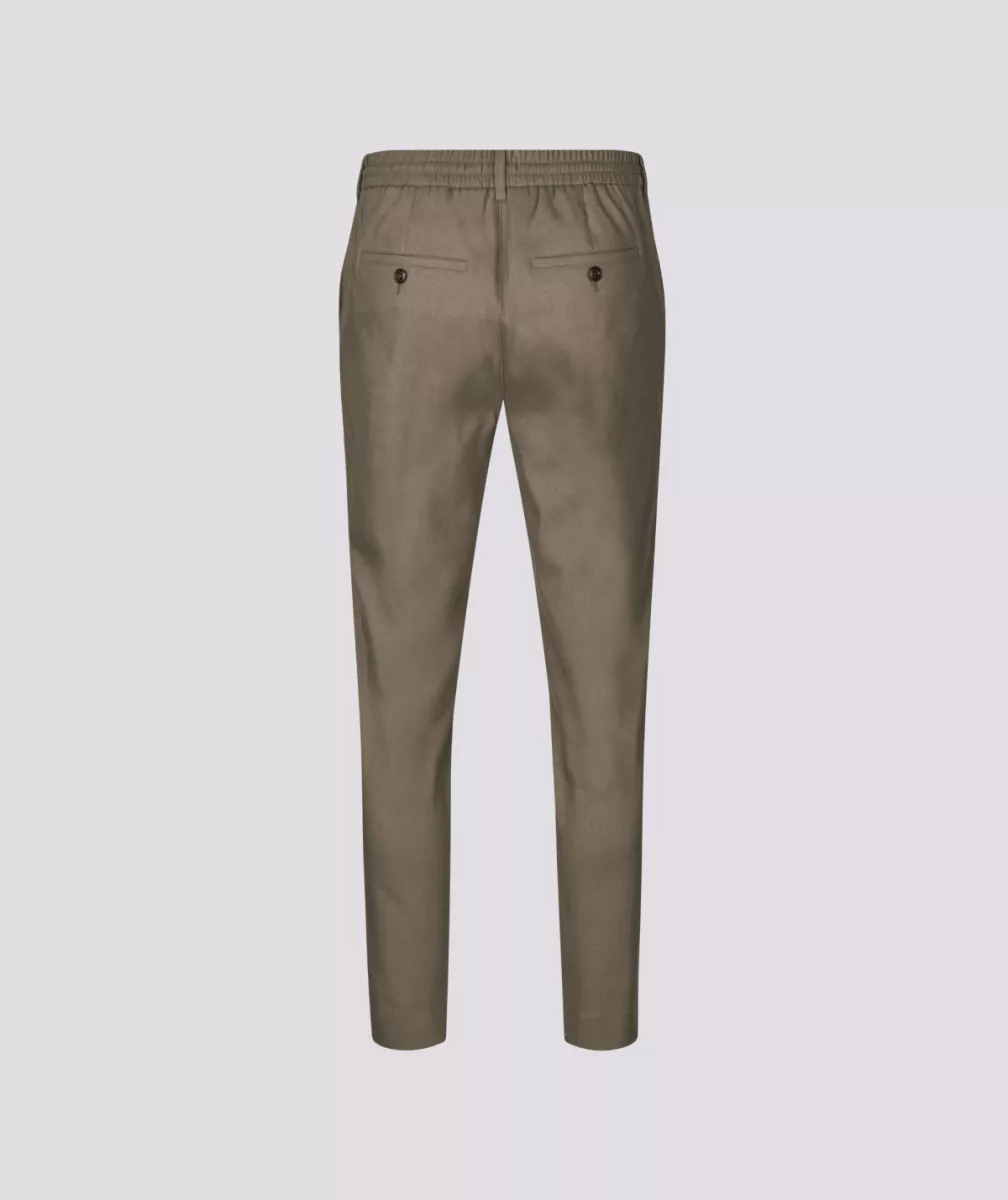 Broek | Theo | Bruin 4 Plain Broek | Theo | Bruin