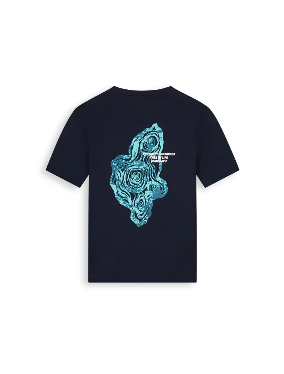 Pure Path | T-shirt | Blauw | Tree Trunk T-shirt 2 Pure Path Pure Path | T-shirt | Blauw | Tree Trunk T-shirt