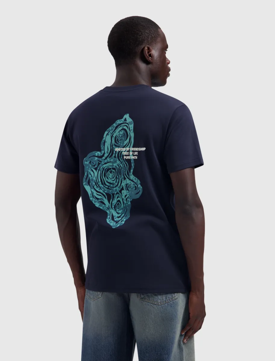 Pure Path | T-shirt | Blauw | Tree Trunk T-shirt 5 Pure Path Pure Path | T-shirt | Blauw | Tree Trunk T-shirt