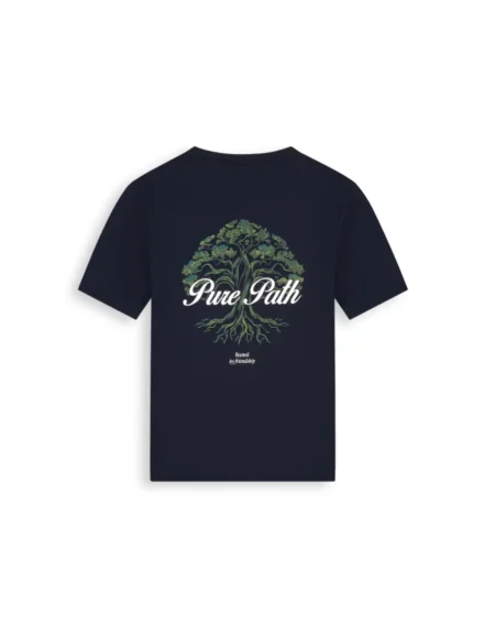 Pure Path Pure Path | T-shirt | Blauw | Rooted Tree T-shirt