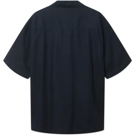 Woodbird Woodbird | Overhemd korte mouw | Blauw | Banks linen shirt