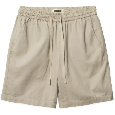 Woodbird Woodbird | Short | Lichtbeige | Bommy linen shorts
