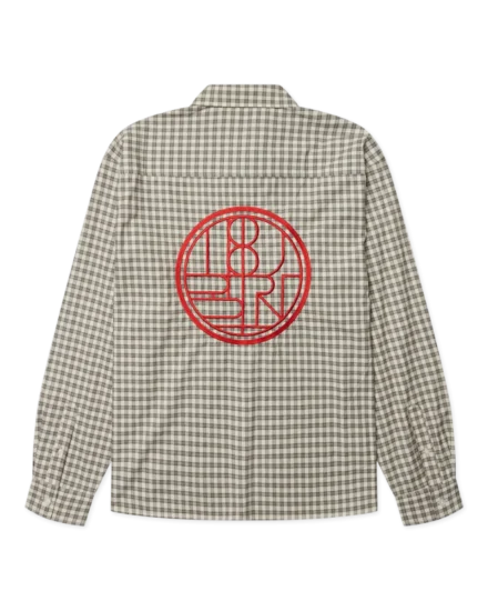 Woodbird Woodbird | Overshirt | Wit | buzo emb check shirt