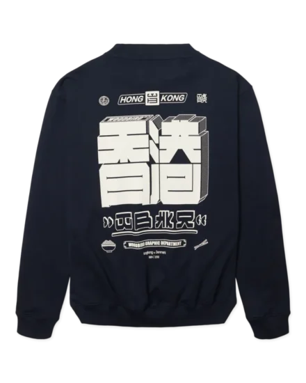 Woodbird Woodbird | Sweater | Blauw | Cane HK crew