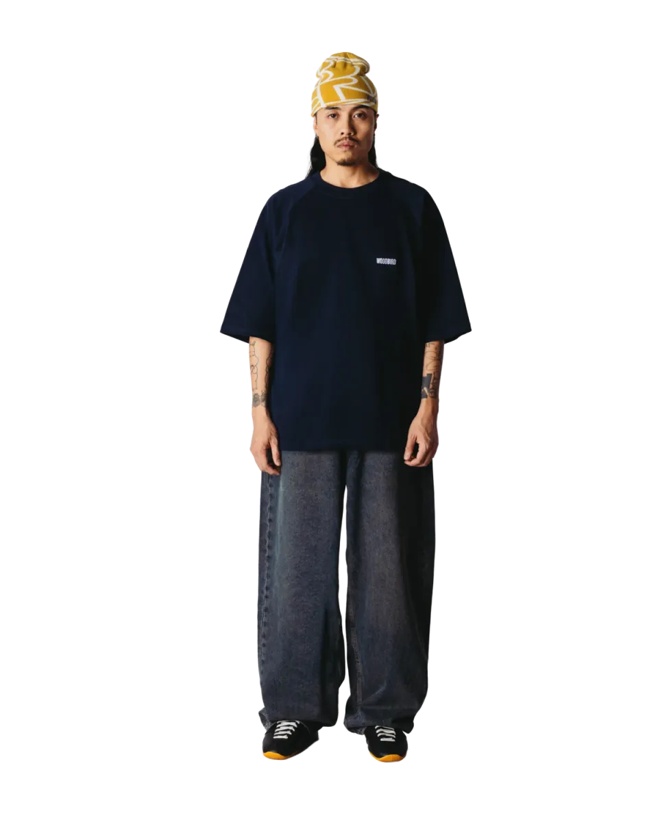 Woodbird | T-shirt | Blauw | WBBlake HK Home Tee 5 Woodbird Woodbird | T-shirt | Blauw | WBBlake HK Home Tee