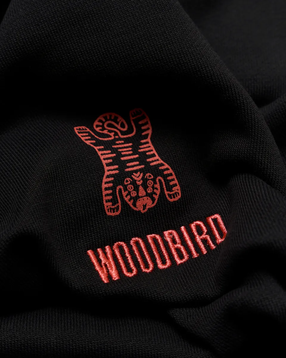 Woodbird | Sweater | Zwart | WBDuke Tiger Crew 3 Woodbird Woodbird | Sweater | Zwart | WBDuke Tiger Crew