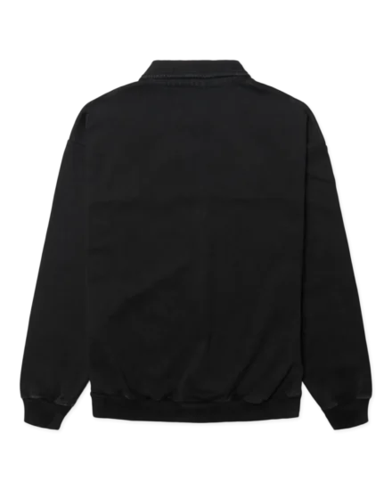 Woodbird Woodbird | Polo | Zwart | WBLoke Washed Zip Polo