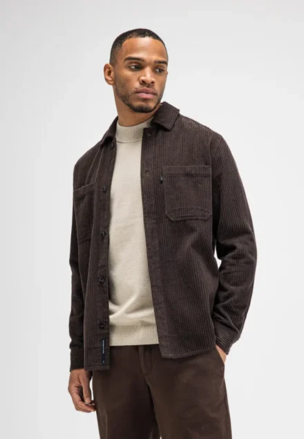 butcher of blue butcher of blue | Overshirt | Donkerbruin | Colby cord overshirt