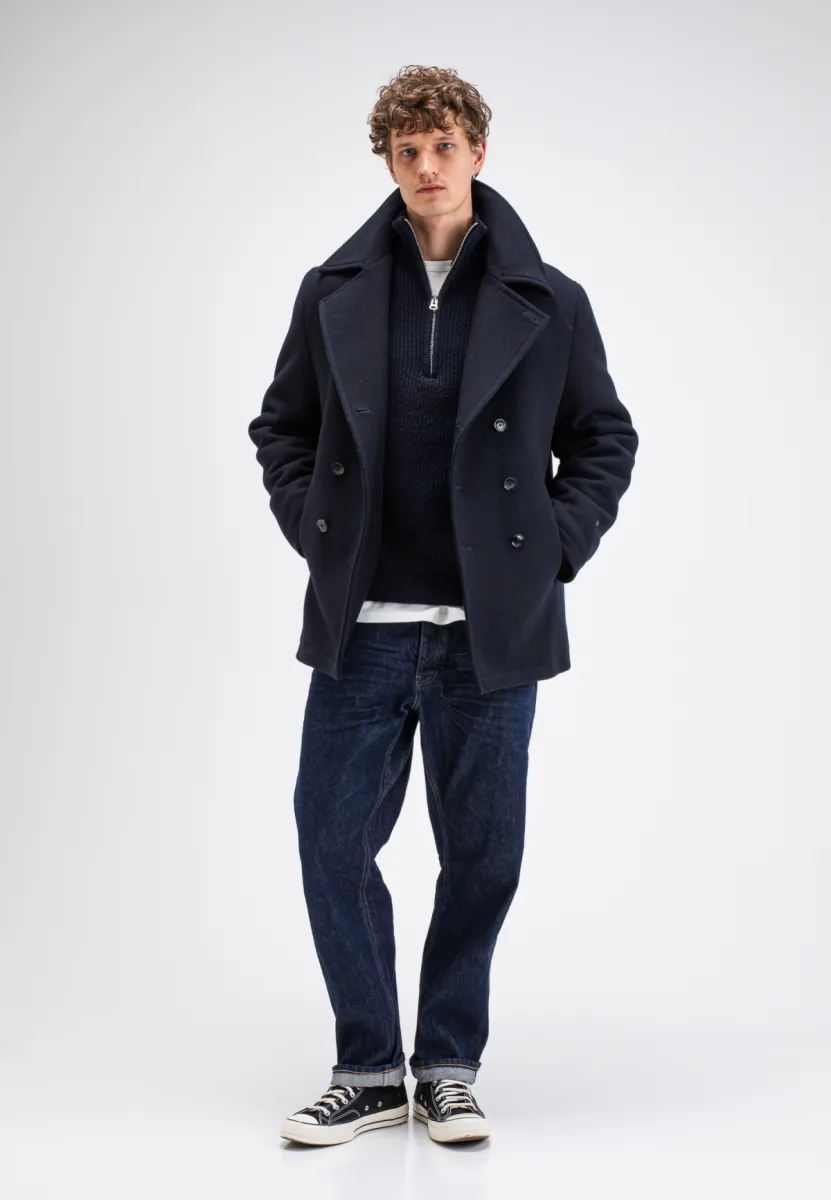 butcher of blue | Winterjas | Donkerblauw | M2627001 | Blue Mason Wool Overcoat 3 butcher of blue butcher of blue | Winterjas | Donkerblauw | M2627001 | Blue Mason Wool Overcoat