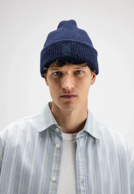 butcher of blue butcher of blue | Muts | Donkerblauw | Army Wool Hook Beanie