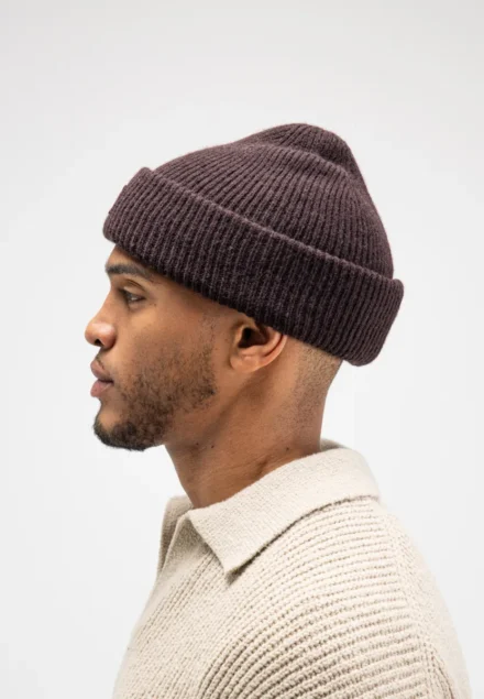 butcher of blue butcher of blue | Muts | Donkerbruin | Army Wool Hook Beanie