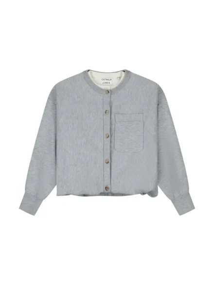 Catwalk Junkie Catwalk Junkie | Vest | Lichtgrijs | Double layer cardigan