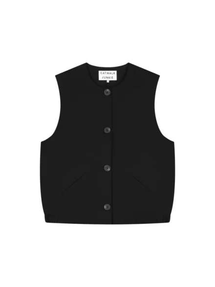 Catwalk Junkie Catwalk Junkie | Gilet | Zwart | Waistcoat