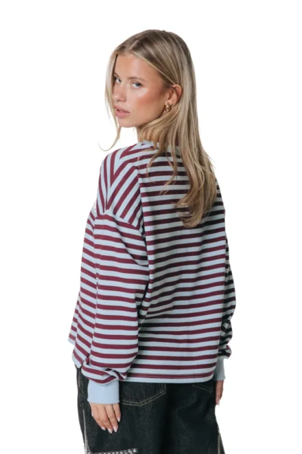 Colourful Rebel Colourful Rebel | Longsleeve | Blauw streep | multi stripe longsleeve