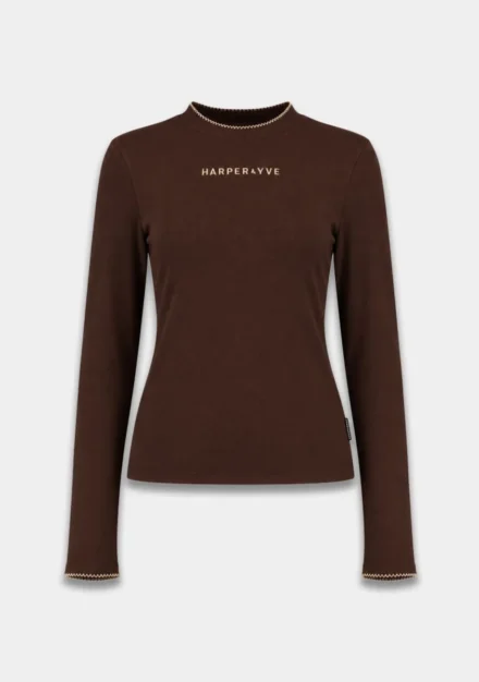 Harper and Yve Harper and Yve | Longsleeve | Donkerbruin | Cammy-LS