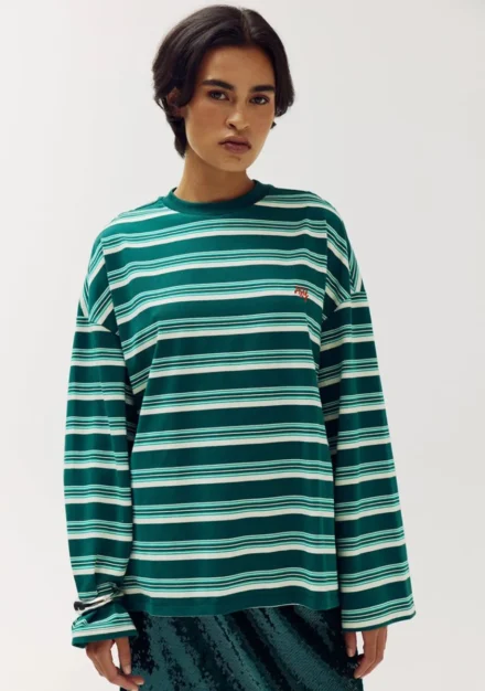 Harper and Yve Harper and Yve | Longsleeve | Groen streep | Tommy-LS