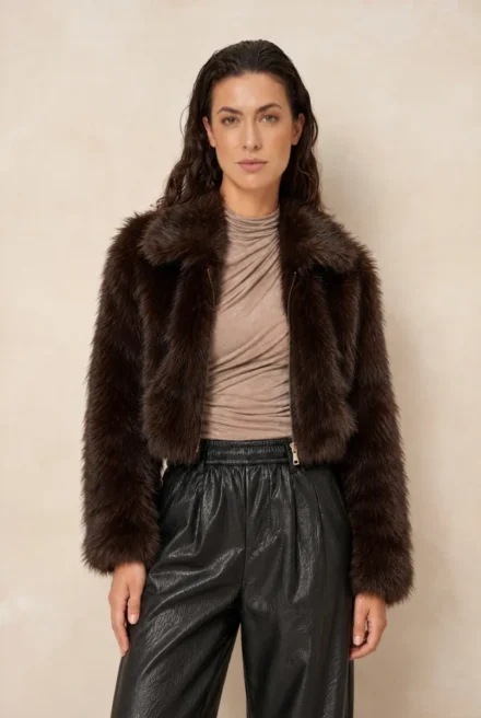 Lofty Manner Lofty Manner | Jas kort | Donkerbruin | Jacket Kaia