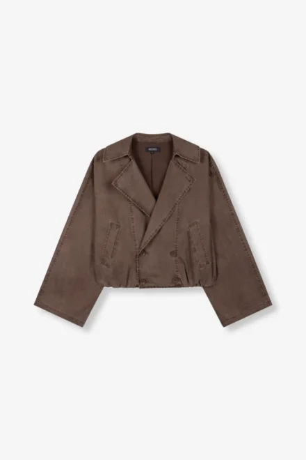 Refined Department Refined Department | Jas kort | Donkerbruin | Jolanda Jacket