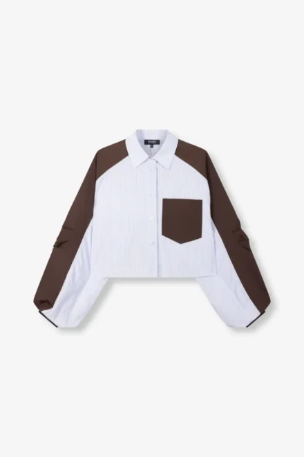 Refined Department Refined Department | Shirt lm katoen | Blauw streep | Noor Blouse