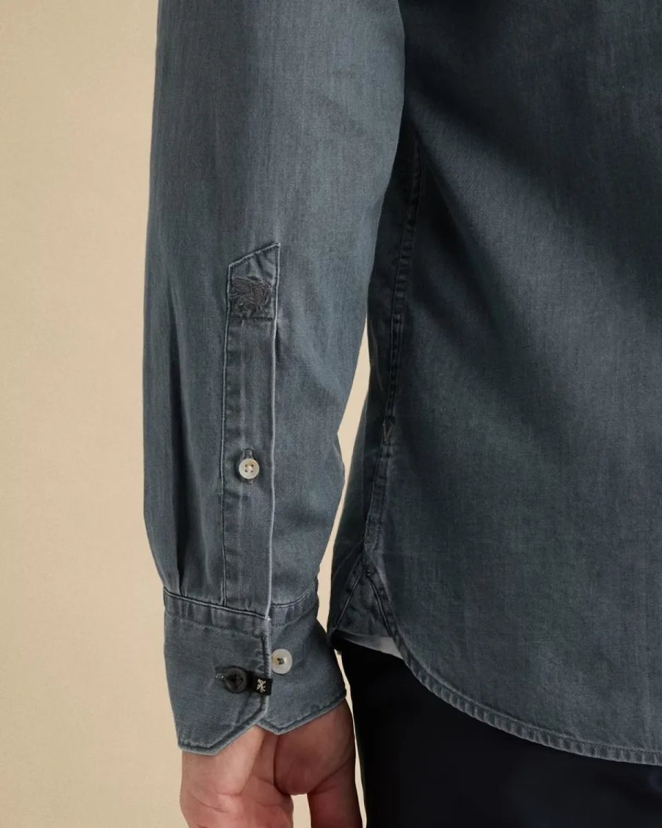 Vanguard | Shirts lm denim | Blue used | VSI2608218 5 Vanguard Vanguard | Shirts lm denim | Blue used | VSI2608218