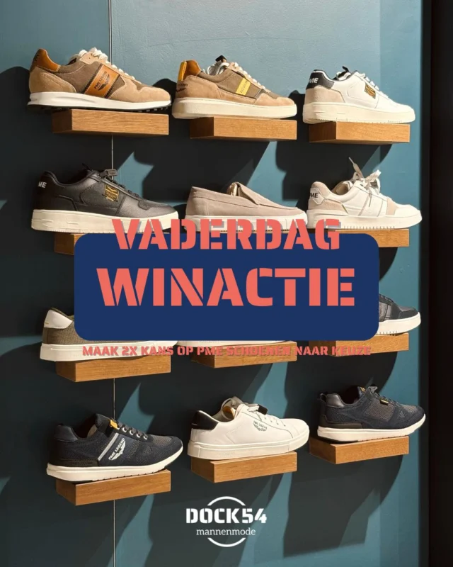 💙 VADERDAG WINACTIE 💙

Verwen jouw vader dit jaar goed met Vaderdag! 🫶🏻
Door mee te doen aan deze winactie maak je 2x kans op een paar PME schoenen naar keuze 👟.
Die kans mag je niet missen! 👀

Wat moet je doen om mee te doen? 
- Volg @dock54mannenmode 
- Like dit bericht 
- Tag jouw vader, oom, buurman, stiefvader of bonusvader 
- Deel dit bericht in jouw story

We maken 12 juni de winnaar bekend 😊.

#vaderdag #vaderdagactie #winactie #dock54 #winkelen #pme #pmelegend #pmeschoenen #pmelegendschoenen #likedeelenwin