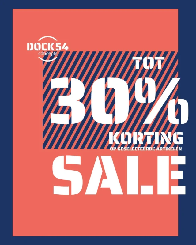 🔥 START VAN DE SALE PERIODE 🔥 

De kortingen vliegen je de komende tijd weer om de oren, want we beginnen vanaf MORGEN met de sale periode! 🥳
Vanaf morgen shop je dus jouw favoriete items met kortingen tot 30% 🤩.
En leuke extraatje: de jassen zijn hierop een uitzondering, want deze hebben nu 40% korting! 🔥

*Sale is geldig op geselecteerde artikelen.

#sale #korting #kortingen #saleperiode #kortingsactie #dock54 #dock54concepts