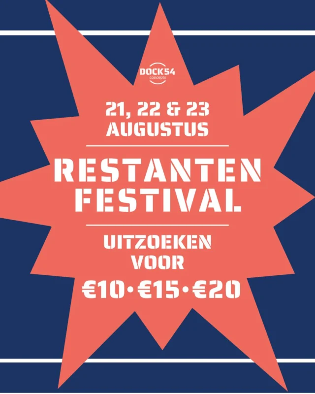 ⭐ RESTANTENFESTIVAL ⭐

Morgen is de LAATSTE dag om bij onze kraam te shoppen!
Kom snel voordat al het moois écht weg is... 👀

#dock54 #dock54concepts #shoppen #restantenfestival