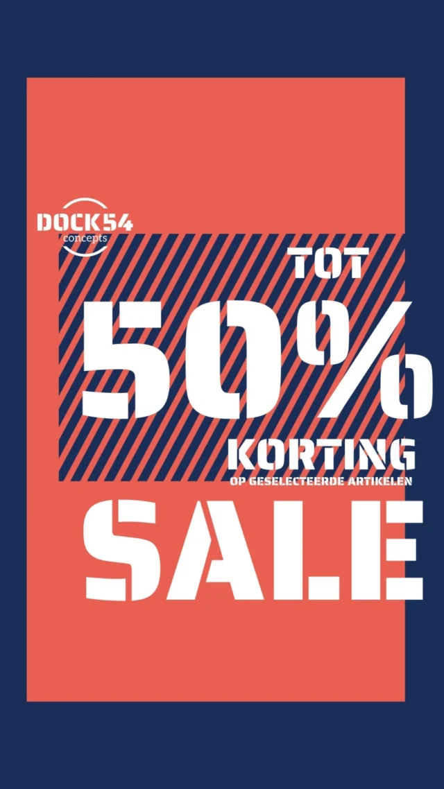 🔥 SALE ALERT 🔥

We hebben de sale verhoogd 👀.
De kortingen lopen op tot wel 50%! 🤩
We ruimen flink op, dus scoor jouw nieuwe items met deze fikse korting 😉.
Ook leuk: alle jassen zijn nu 50% korting! 

#opruiming #sale #kortingen #salealert #opruimingssale #dock54 #dock54concepts