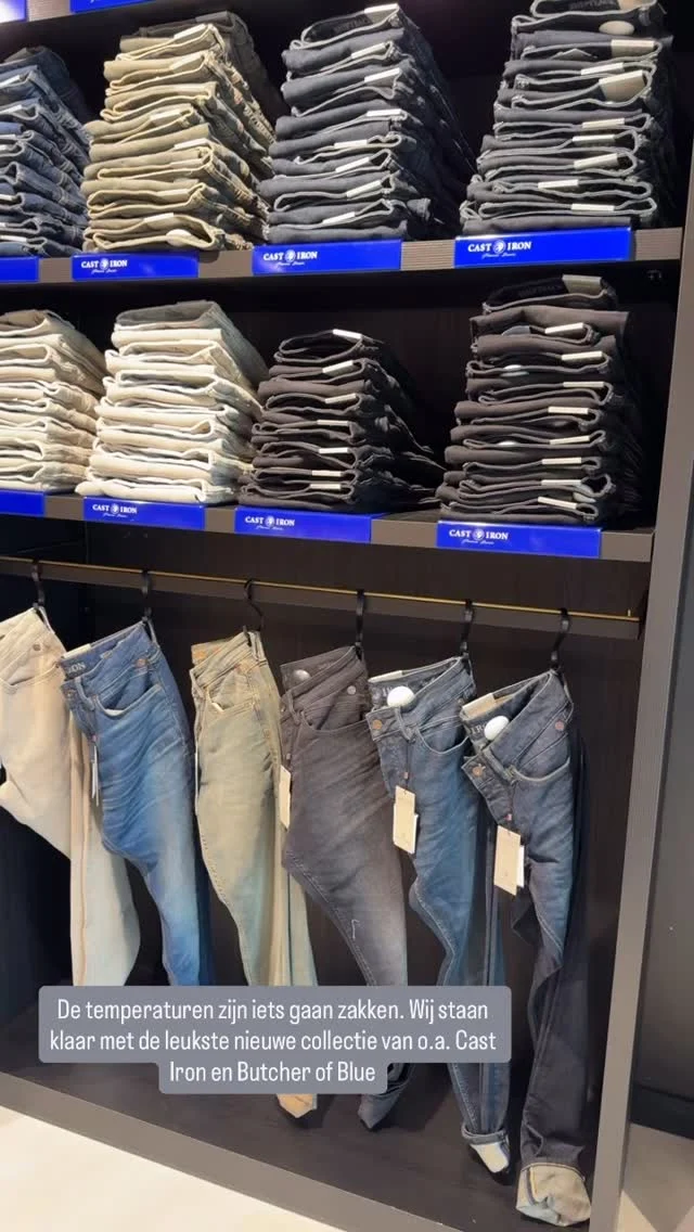Wij hebben de winkel weer fris ingericht met nieuwe collectie. We hebben een hele nieuwe hoek ingericht met Butcher of Blue en Den Ham. Kom kijken en zie de nieuwe winkel. #herenmode #mannenmode #dock54 #winkelen #nieuwecollectie #butcherofblue #castiron