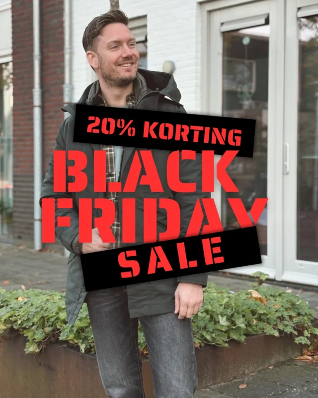 ❤ BLACK FRIDAY SALE ❤

Shop NU jouw favoriete items met 20% korting tijdens onze BLACK FRIDAY sale! 🖤
We hebben ons niet ingehouden, want ALLE winterjassen shop je nu in de sale 👀.
Daarnaast geldt de actie op geselecteerde artikelen.

Zien we jou vandaag?! 👀

#blackfriday #BlackFridayDeals #dock54 #dock54concepts