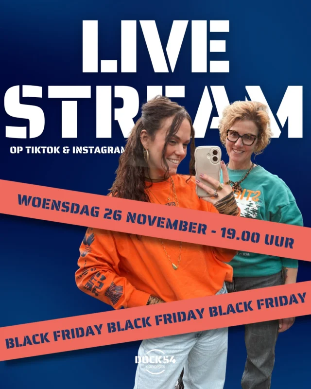 💙 LIVESTREAM

Aanstaande woensdag staan Carlijn en Noa weer voor jullie klaar met een livestream!
Deze keer nemen we jullie mee in onze Black Friday acties en mogen jullie wederom vragen stellen. 
En we hebben deze keer een leuk extraatje 👀... 
Kijk naar de livestream, reserveer een artikel en ontvang livestreamkorting! 
Meer verklappen we niet! Kijk woensdag 26 november om 19.00 uur naar onze livestream via TikTok of Instagram 🤭.

#livestream #dock54concepts #dock54