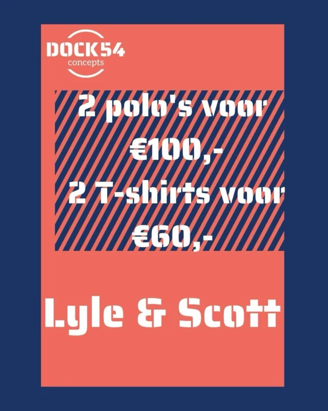 🚨let op! Actie 🚨 
Kom je zomer garderobe aanvullen met deze actie op Lyle & Scott. 

❗️Wacht niet te lang ❗️ want OP=OP

- 2 polo’s voor €100,-
- 2 T-shirts voor €60,- 

Zo lang de voorraad strekt. 

#actie #weekend #winkelen #lyleandscott