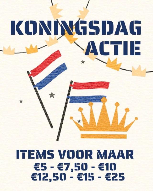 Koningsdag🧡👑

Heb jij al wat te doen morgen?

Er is van alles leuks te doen hier in Hardenberg in de stad, dusss… als jij nog geen plannen hebt kom gezellig langs!🤩 
 > zie 2e post 😉

Ook wij hebben bij de winkel koopjes met hele leuke prijsjes en dus zeker de moeite waard om er even tussen te snuffelen 🔥👀

Zien we jou morgen nog!🦁🧡

#koningsdag2026 #hardenbergstad #koningsdag #opruimingssale #opruiming