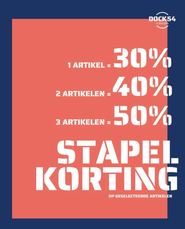 🛍️ Stapel jouw korting! 🛍️

Er is geen beter moment om je garderobe een upgrade te geven! Of je nu op zoek bent naar een nieuwe outfit voor de zomer, vakantie of gewoon iets moois voor jezelf: hoe meer je kiest, hoe hoger jouw voordeel.

✨ 1 artikel = 30% korting
✨ 2 artikelen = 40% korting
✨ 3 artikelen = 50% korting

De actie geldt op geselecteerde artikelen voor zowel dames als heren. Kom gezellig langs, mix & match jouw favorieten en profiteer van extra veel voordeel. Tot snel! 💙