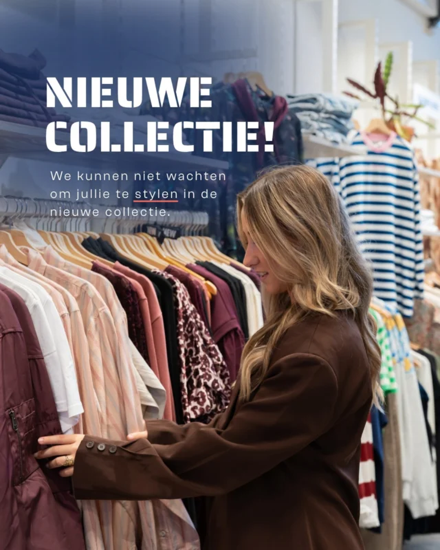 Nieuwe collectie! 🤩
ㅤ
Wij zijn helemaal fan! We kunnen niet wachten om jullie te stylen in de nieuwe collectie, want wat zitten er leuke outfits tussen! 😍
ㅤ
Kan je kledingkast wel een upgrade gebruiken? Kom onze nieuwe collectie bekijken in onze winkel!